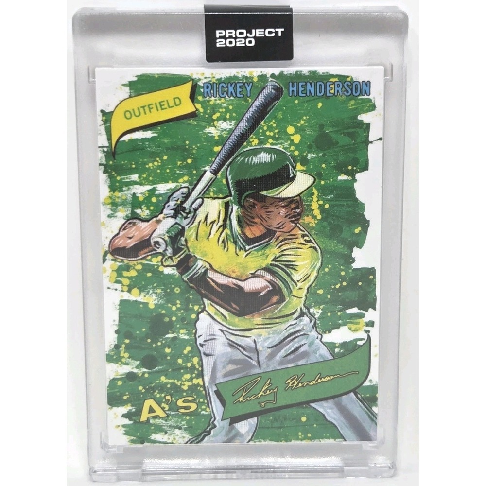 Topps PROJECT 2020 Rickey Henderson 1980 by Blake Jamieson #57 Athletics w/ Box